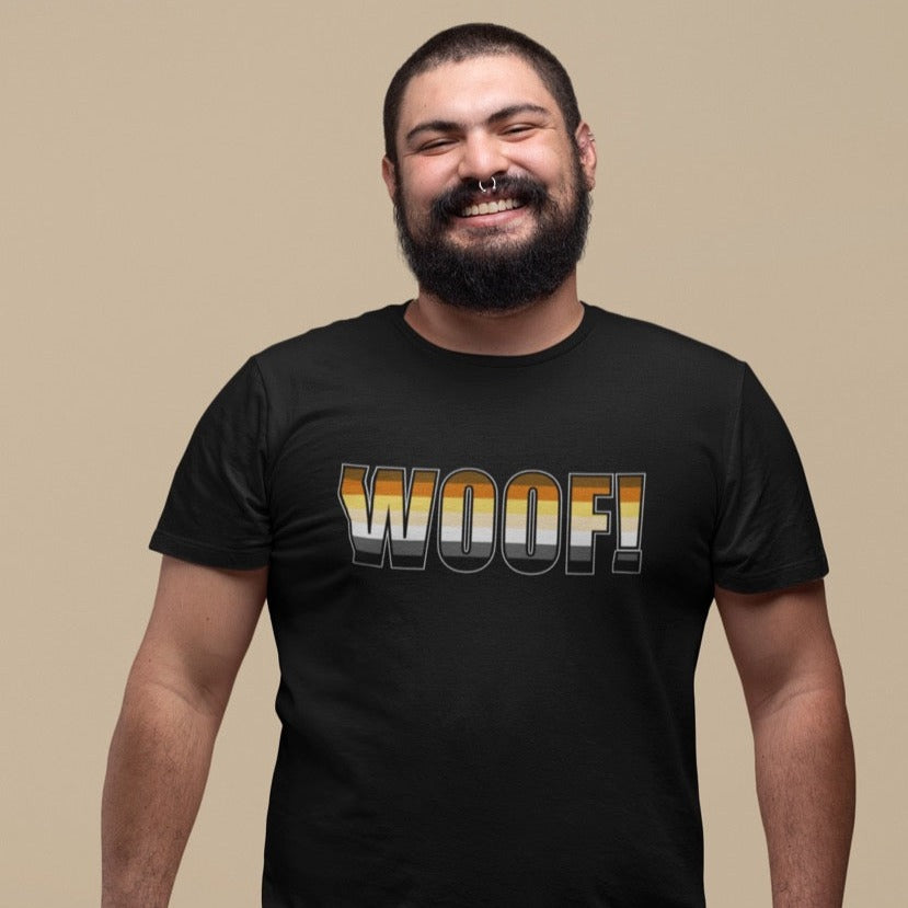 Woof Bear Pride Flag Tee