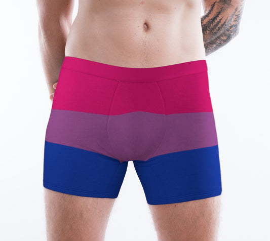 Bisexual Pride Flag Men's Boxer Briefs