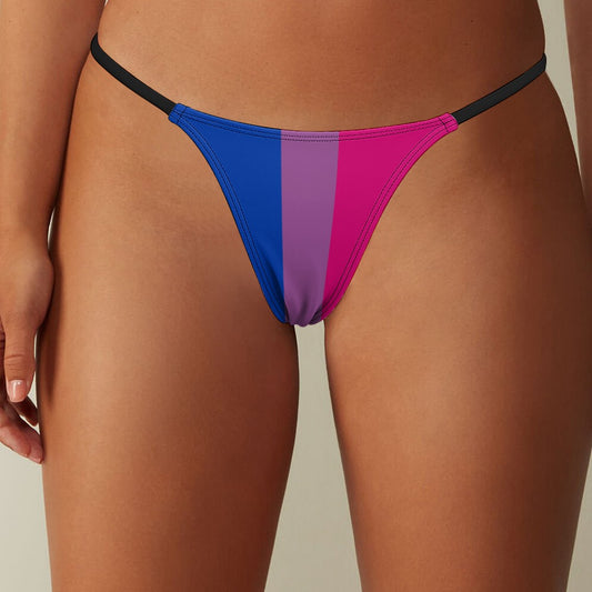 Bisexual Pride Flag Thong - Alex Mac Design