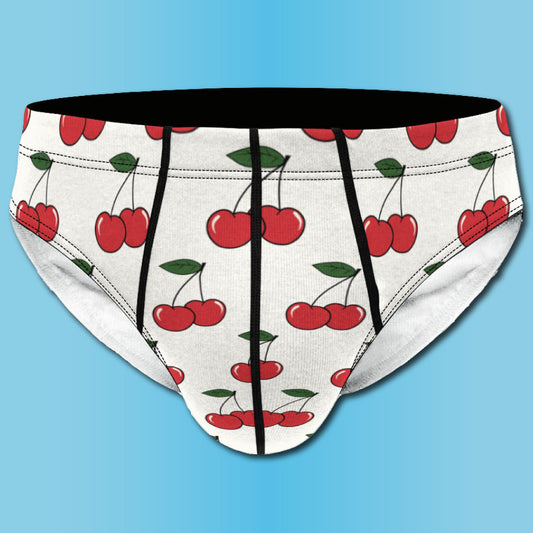 Cherry Print Men's Briefs