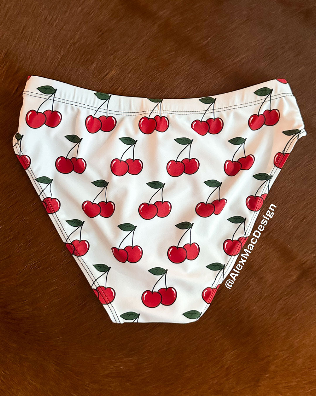Cherry Print Swim Briefs