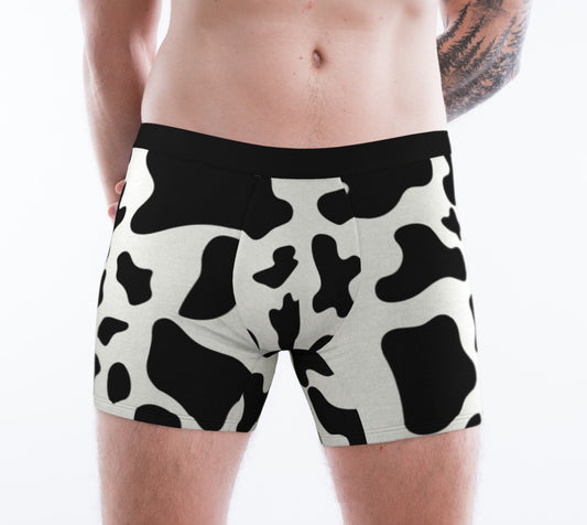 Cow Print Men's Boxer Briefs