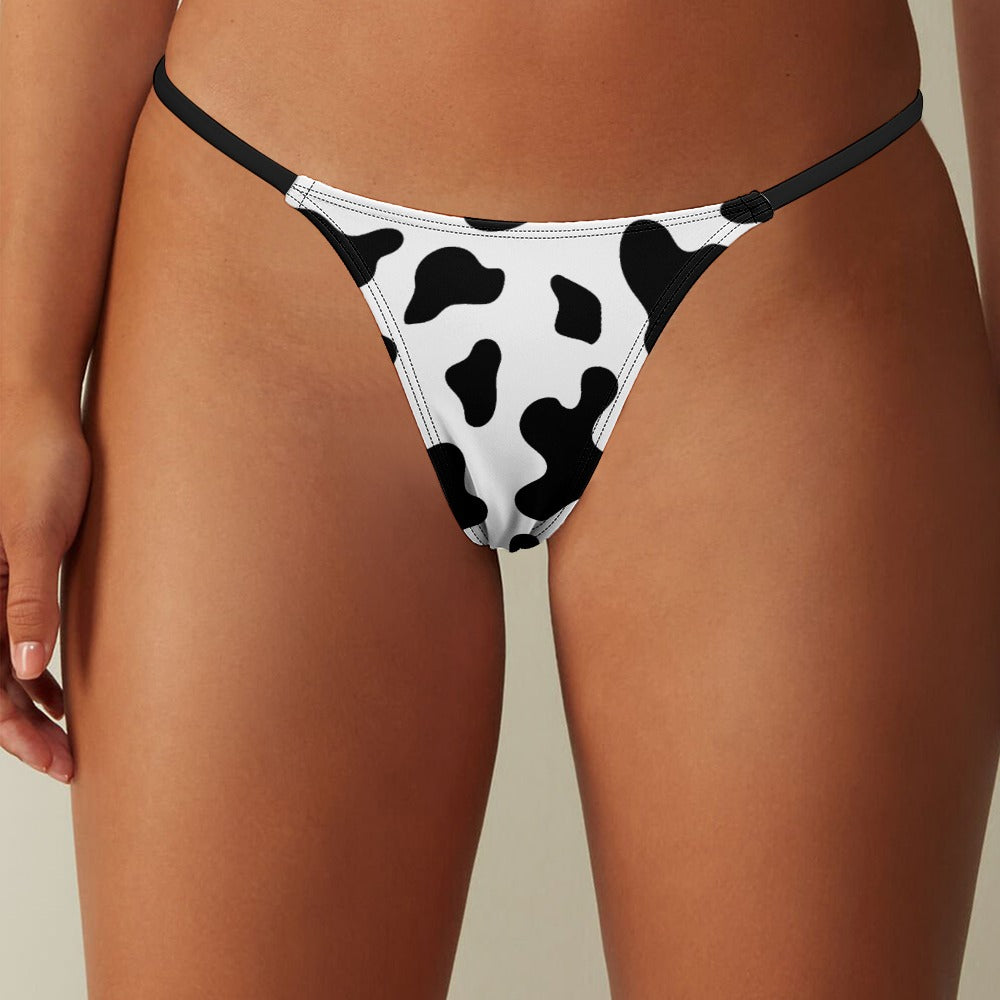Cow Print Thong - Alex Mac Design
