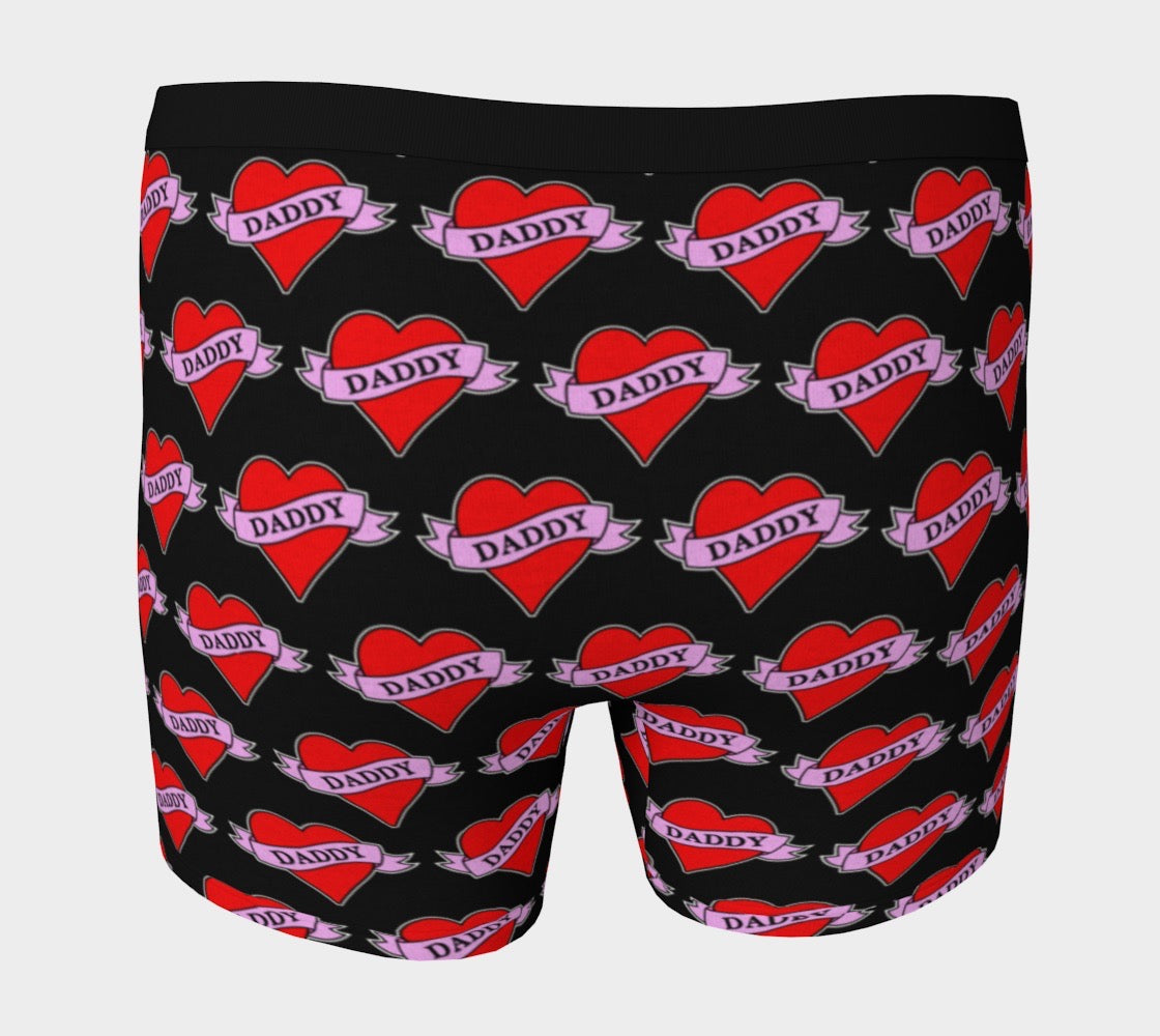 Daddy Heart Tattoo Men's Boxer Briefs