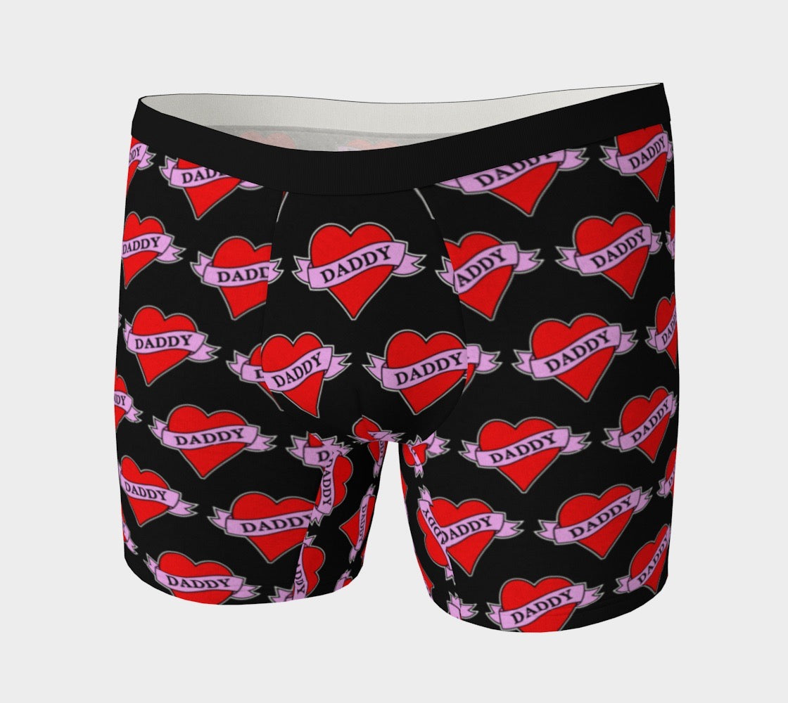 Daddy Heart Tattoo Men's Boxer Briefs