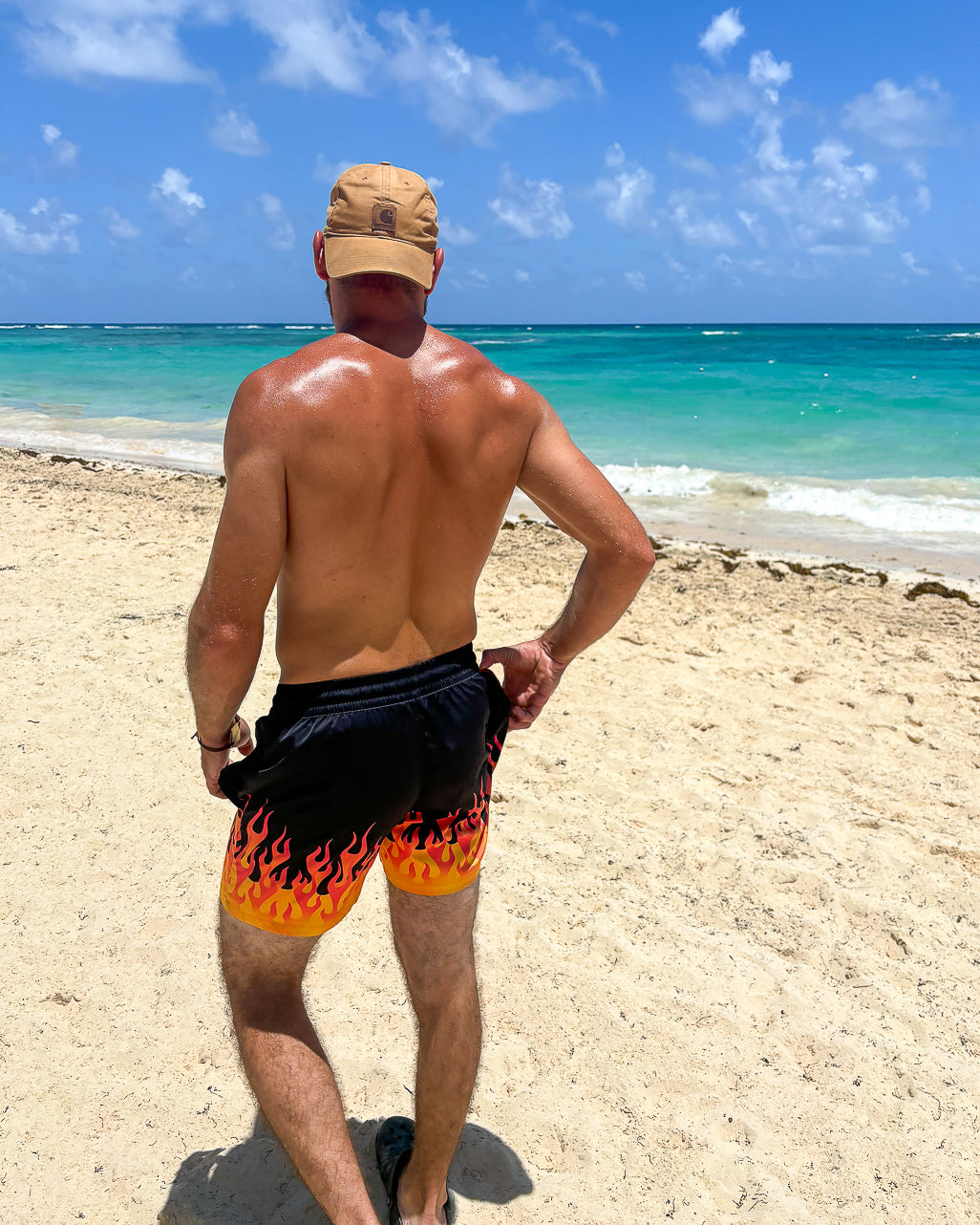 Hot Rod Flame Swim Trunks