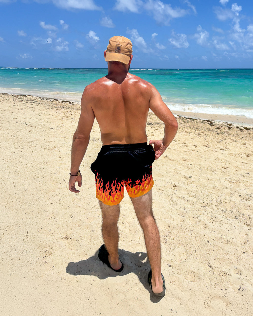 Hot Rod Flame Swim Trunks
