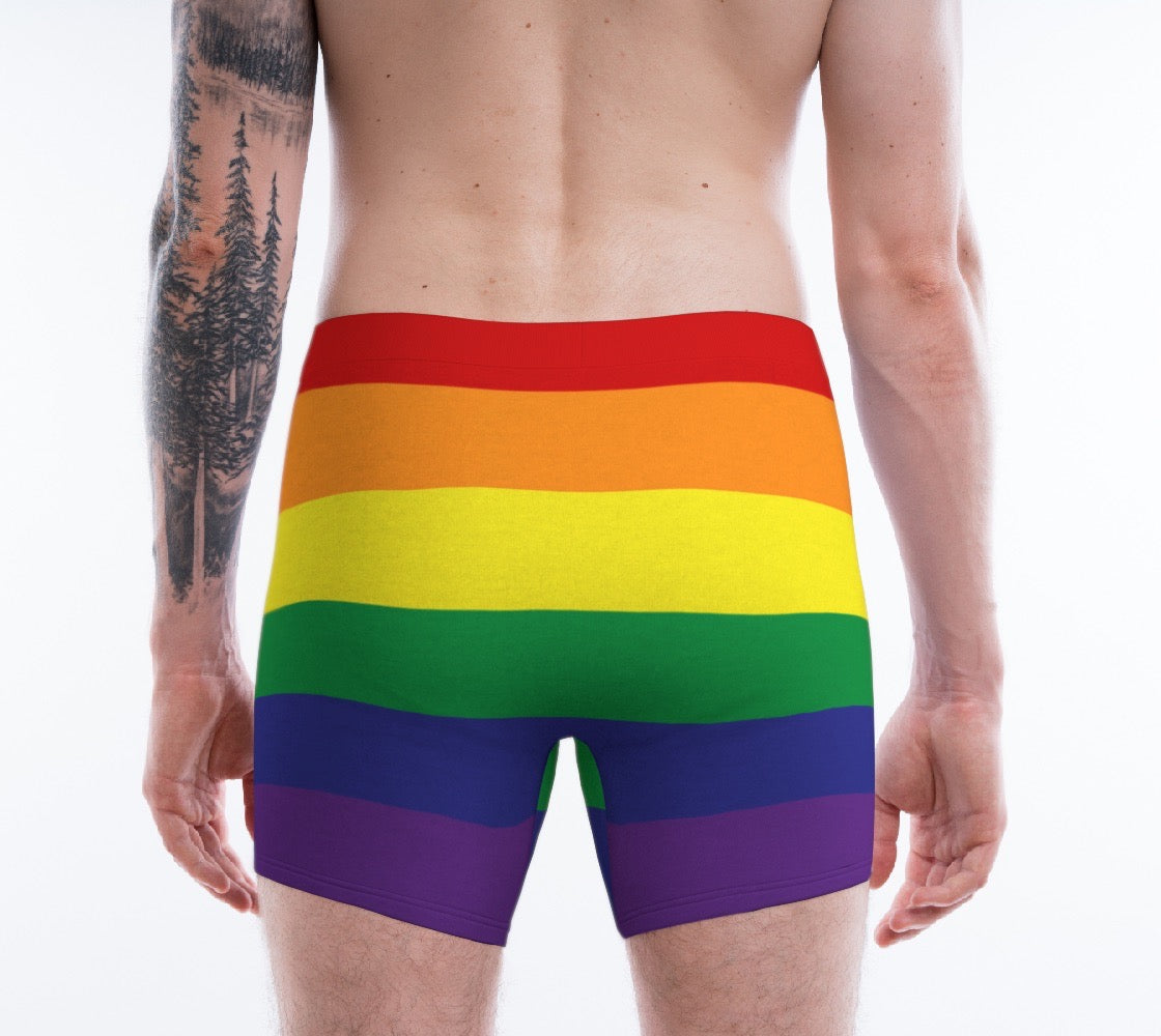 Gay Pride Flag Rainbow Men's Boxer Briefs