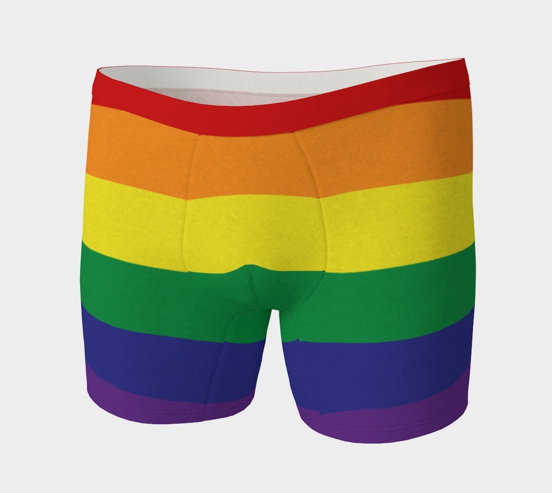 Gay Pride Flag Rainbow Men's Boxer Briefs