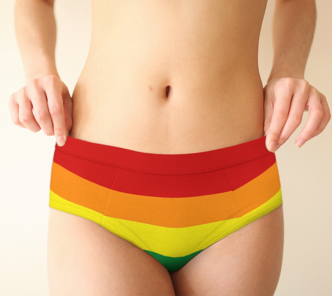 Gay Pride Flag Rainbow Women's Cheeky Briefs