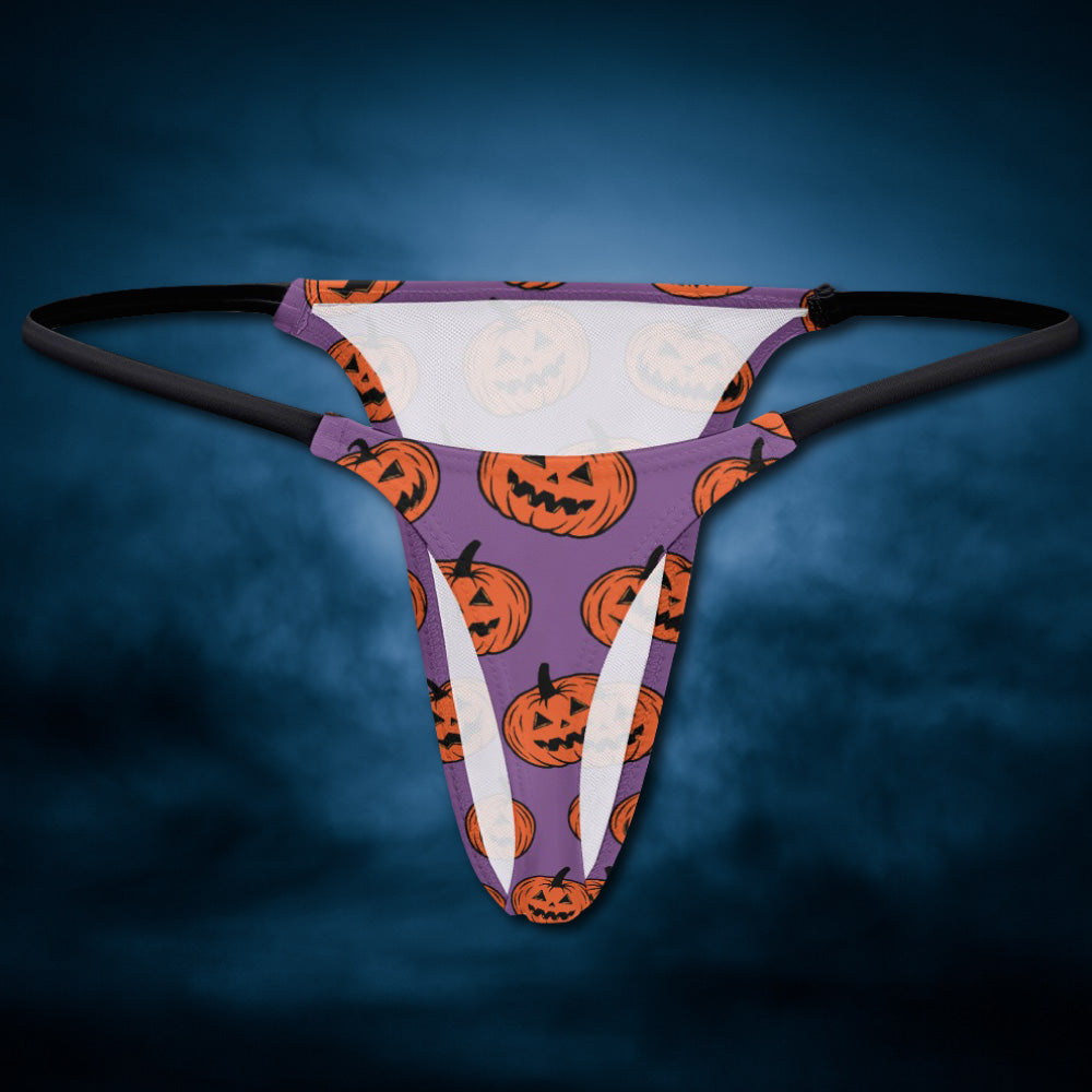 Jack-O'-Lantern Halloween Thong