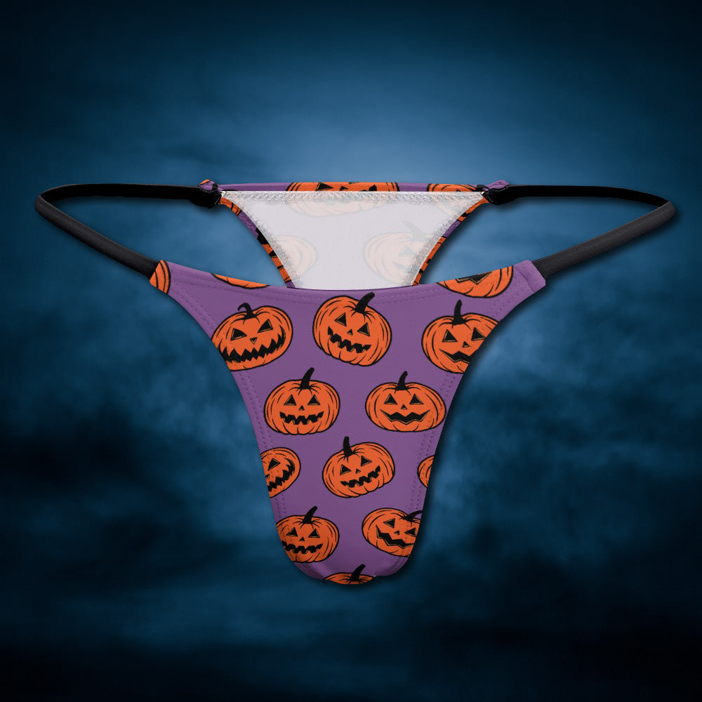 Jack-O'-Lantern Halloween Thong