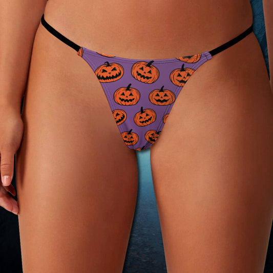 Jack-O'-Lantern Halloween Thong