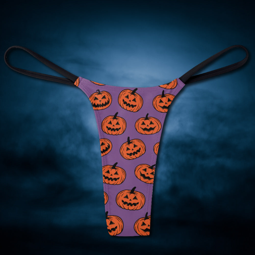 Jack-O'-Lantern Halloween Thong