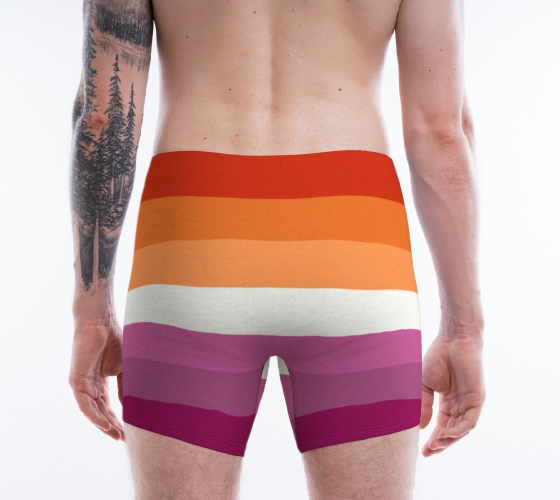Lesbian Pride Flag Mens Boxer Briefs