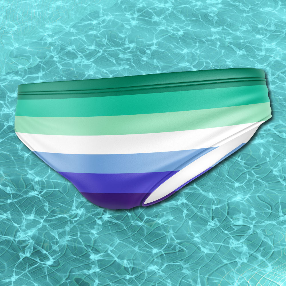 MLM Pride Flag Swim Briefs
