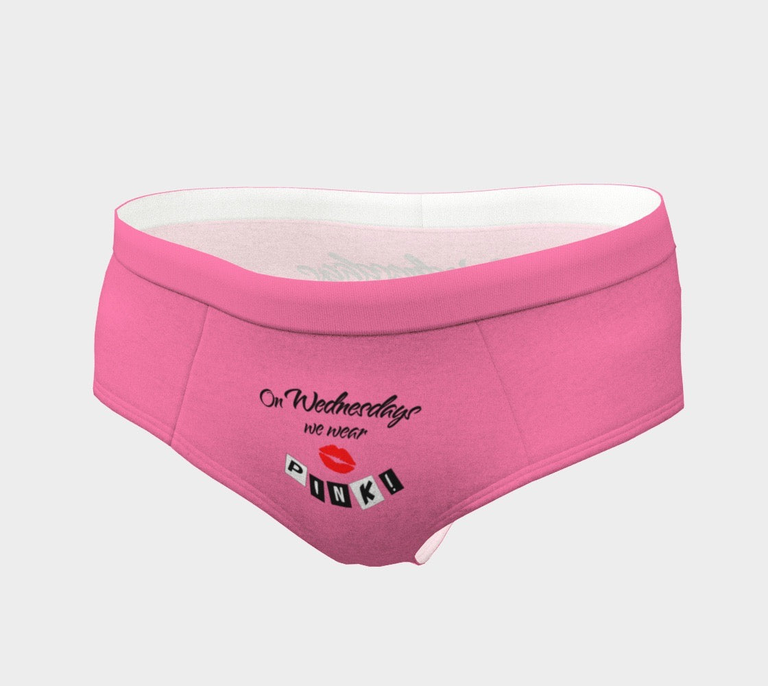 Mean Girls "On Wednesdays We Wear Pink" Movie Quote Women's Cheeky Briefs