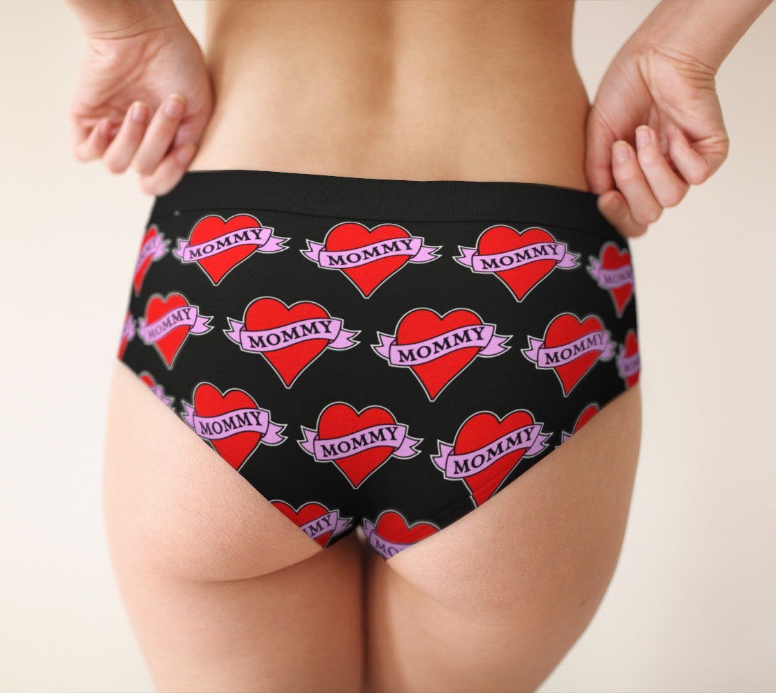 Mommy Heart Tattoo Women's Cheeky Briefs