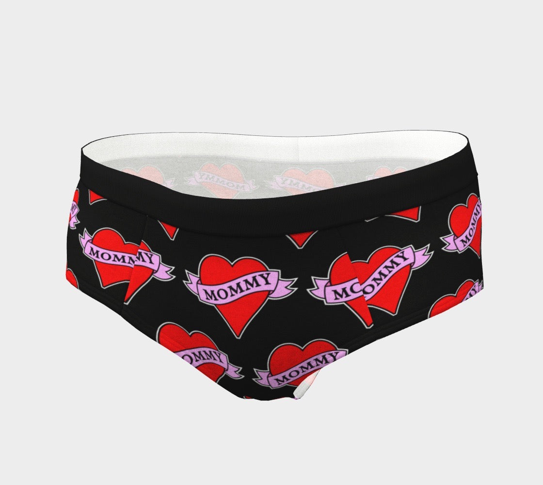 Mommy Heart Tattoo Women's Cheeky Briefs