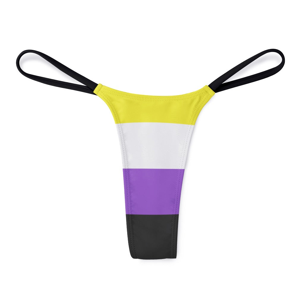Non-binary Pride Flag Thong - Alex Mac Design