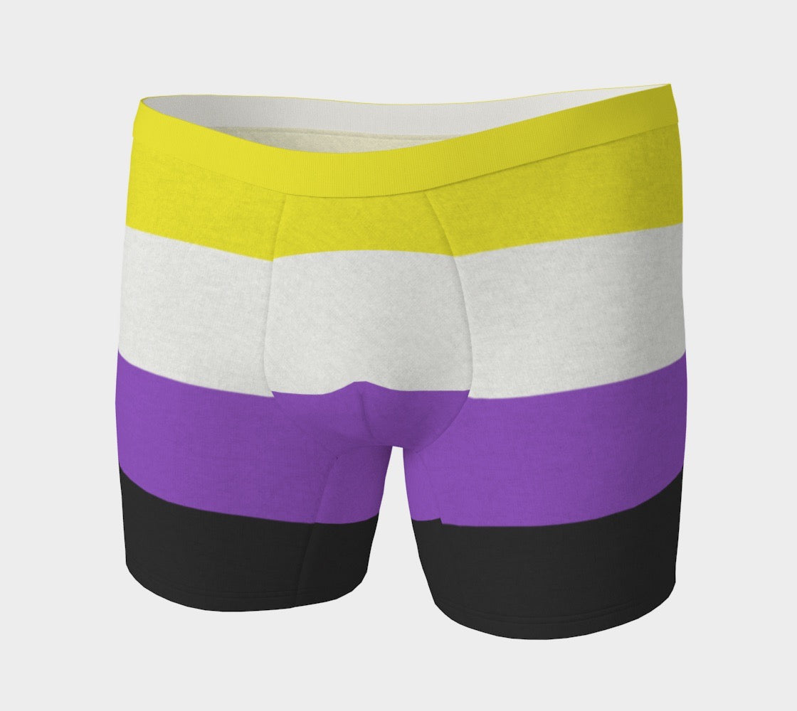 Non-binary Pride Flag Men's Boxer Briefs