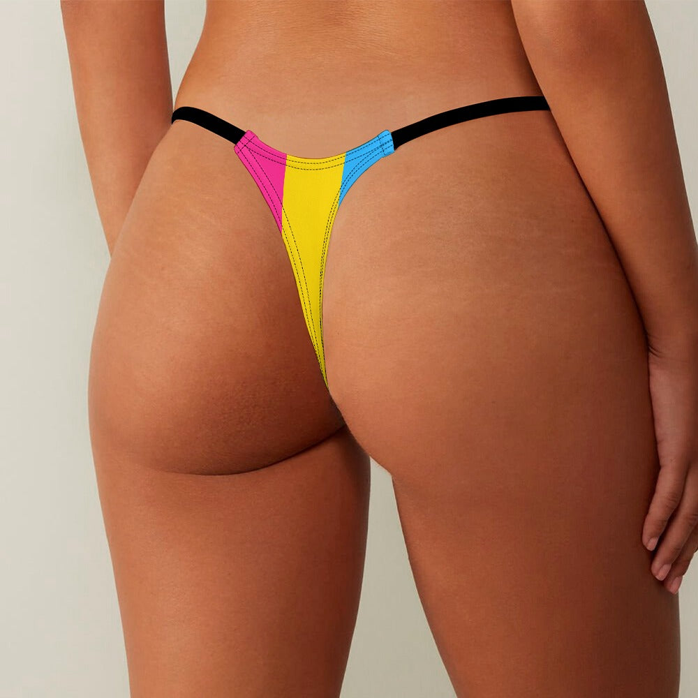 Pansexual Pride Flag Thong - Alex Mac Design