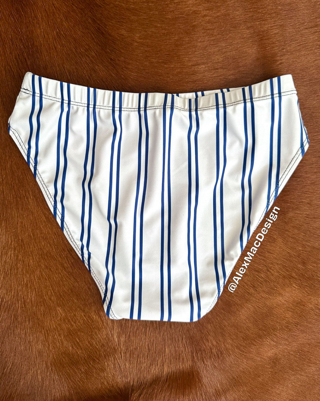 Pin Stripe Swim Briefs