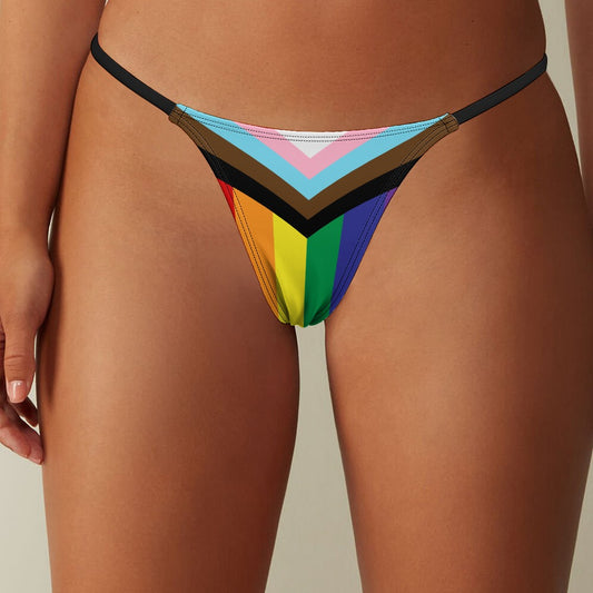 Progress Pride Flag Thong - Alex Mac Design