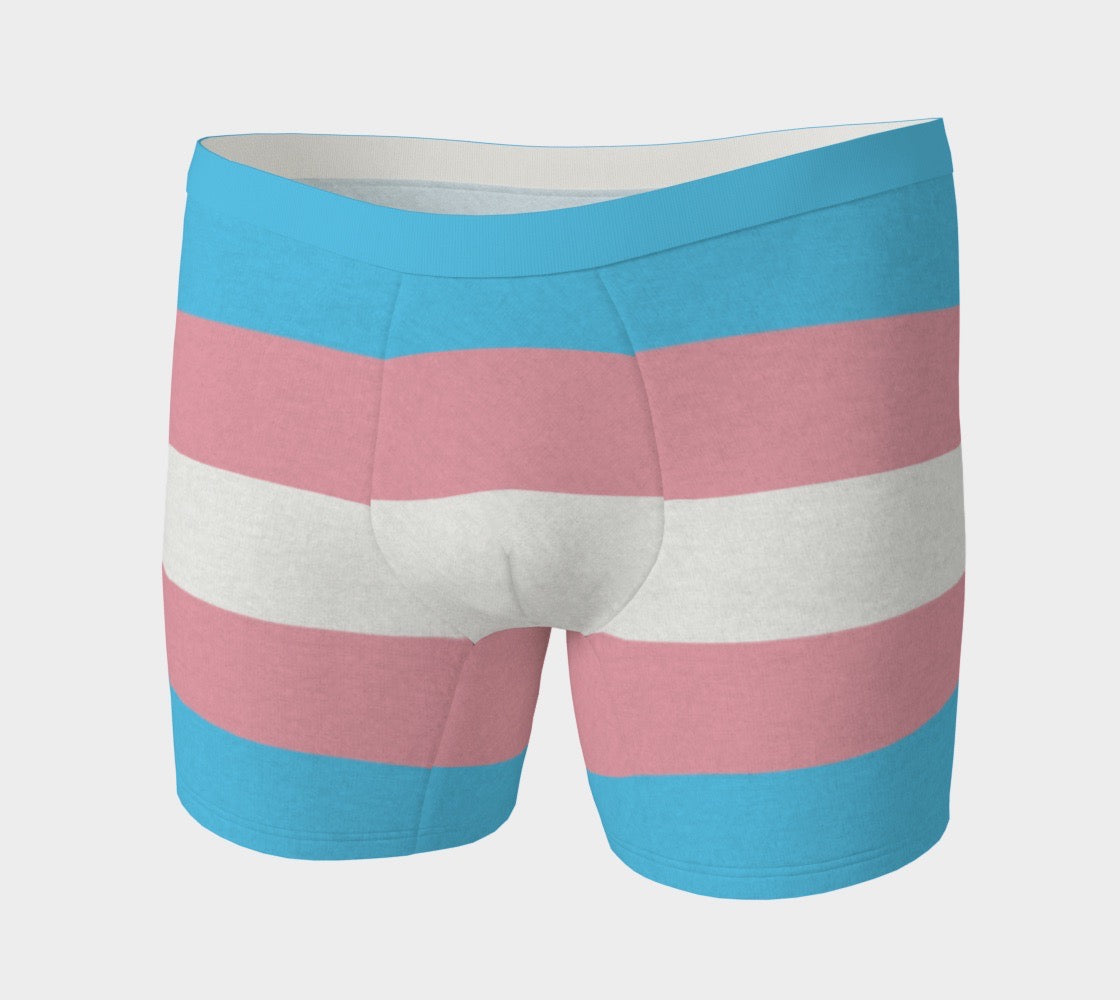 Trans Pride Flag Men's Boxer Briefs - Alex Mac Design