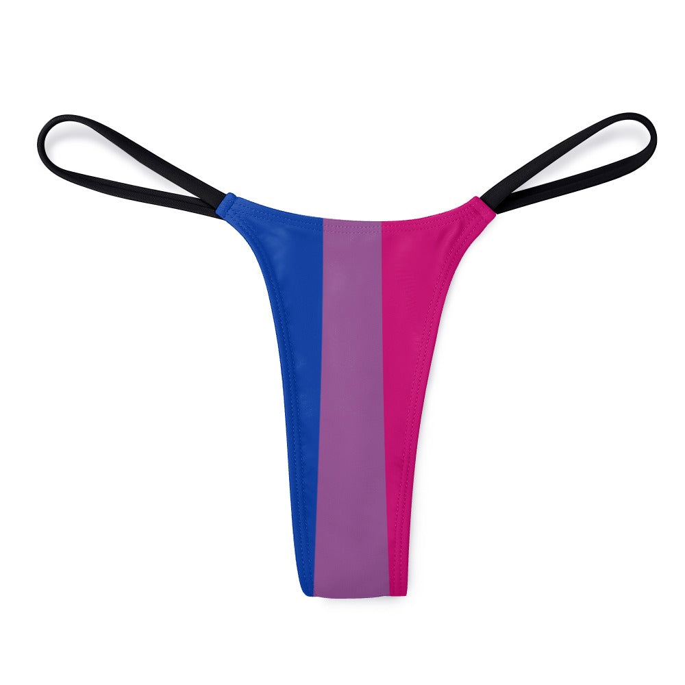 Bisexual Pride Flag Thong - Alex Mac Design