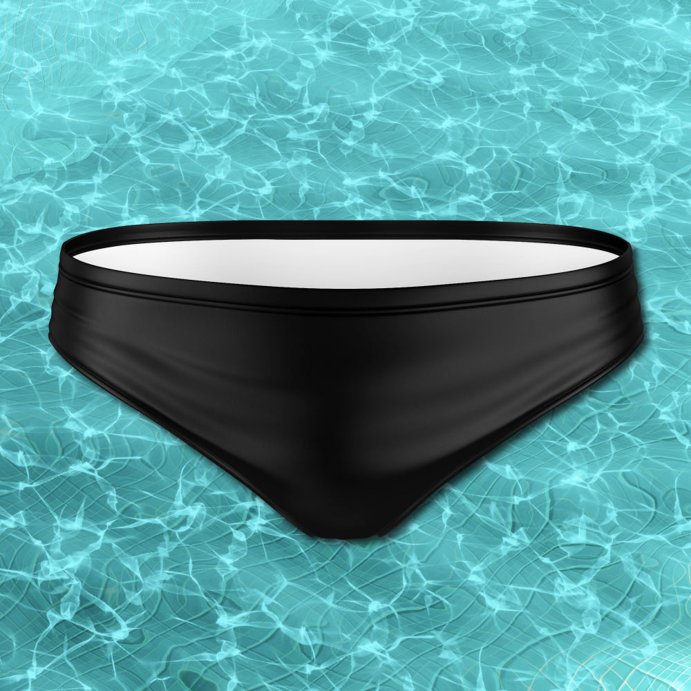 Woof! Gay Bear Pride Flag Mens Speedo Style Swim Briefs