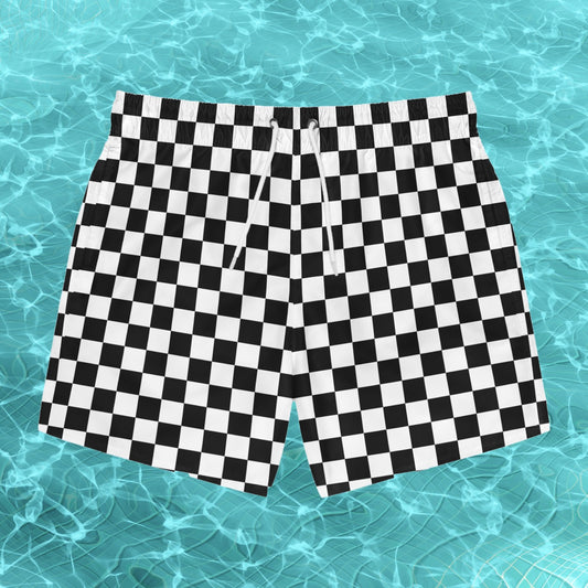 Checkerboard Swim Trunks - Alex Mac Design