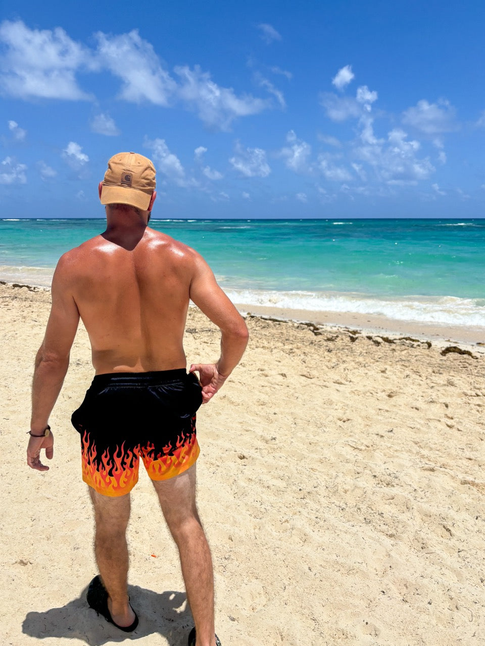 Hot Rod Flame Swim Trunks