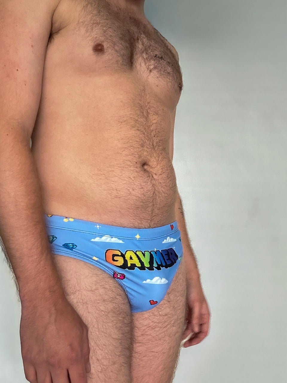 Gaymer Pride Swim Briefs