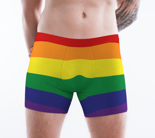 Gay Pride Flag Rainbow Men's Boxer Briefs