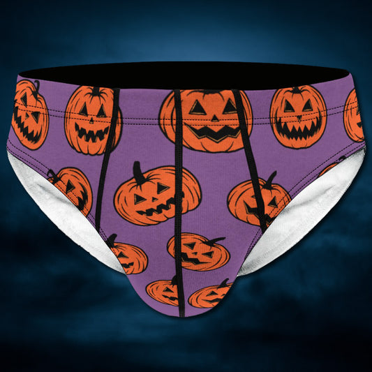 Jack-O'-Lantern Men's Halloween Brief Underwear