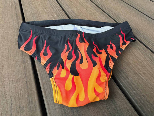 Hot Rod Flames Swim Briefs