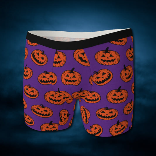Jack-O'-Lantern Mens Halloween Boxer Brief Underwear