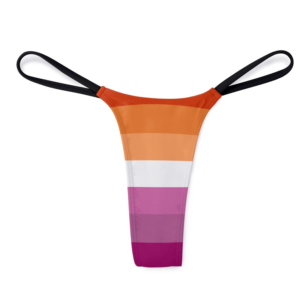 Lesbian Pride Flag Thong - Alex Mac Design