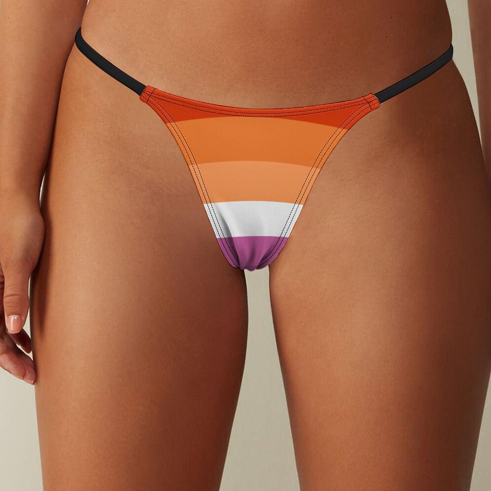 Lesbian Pride Flag Thong - Alex Mac Design