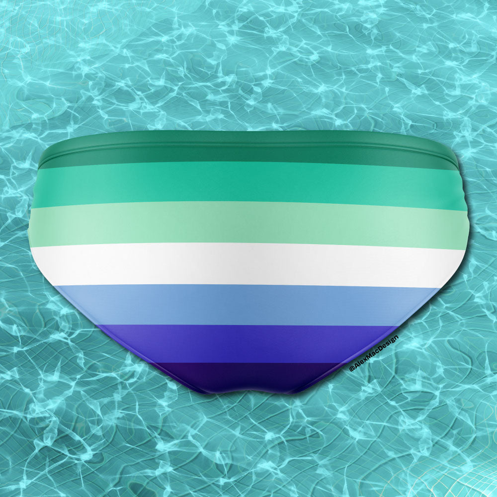 MLM Pride Flag Swim Briefs