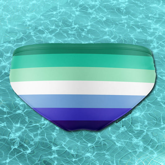 MLM Pride Flag Swim Briefs