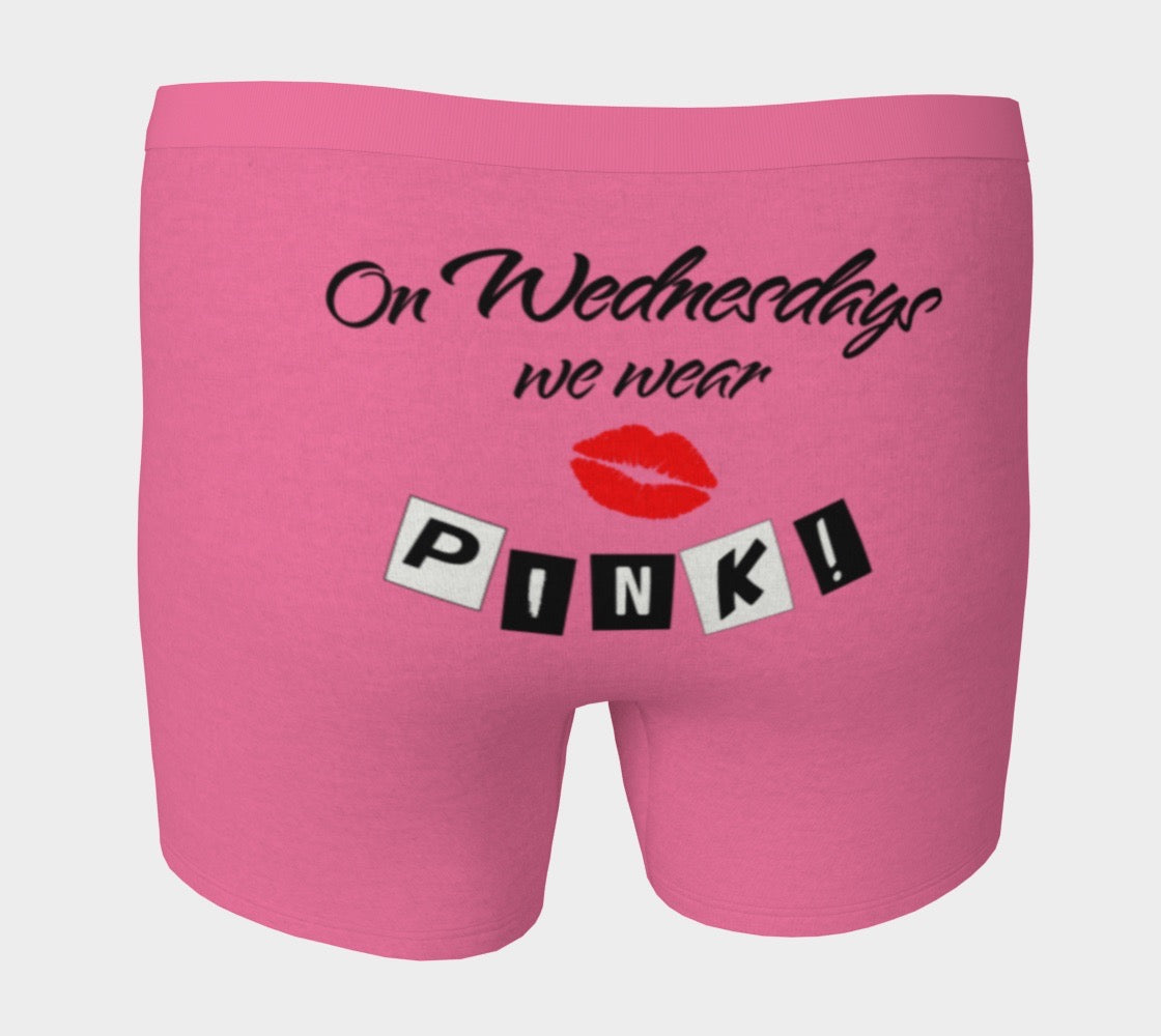 Mean Girls "On Wednesdays We Wear Pink" Movie Quote Men's Boxer Briefs