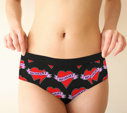 Mommy Heart Tattoo Women's Cheeky Briefs