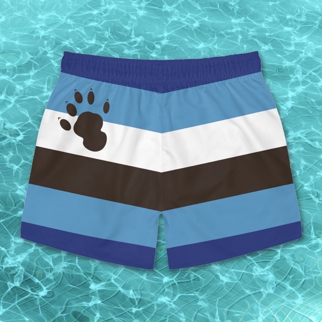 Otter Pride Flag Swim Trunks