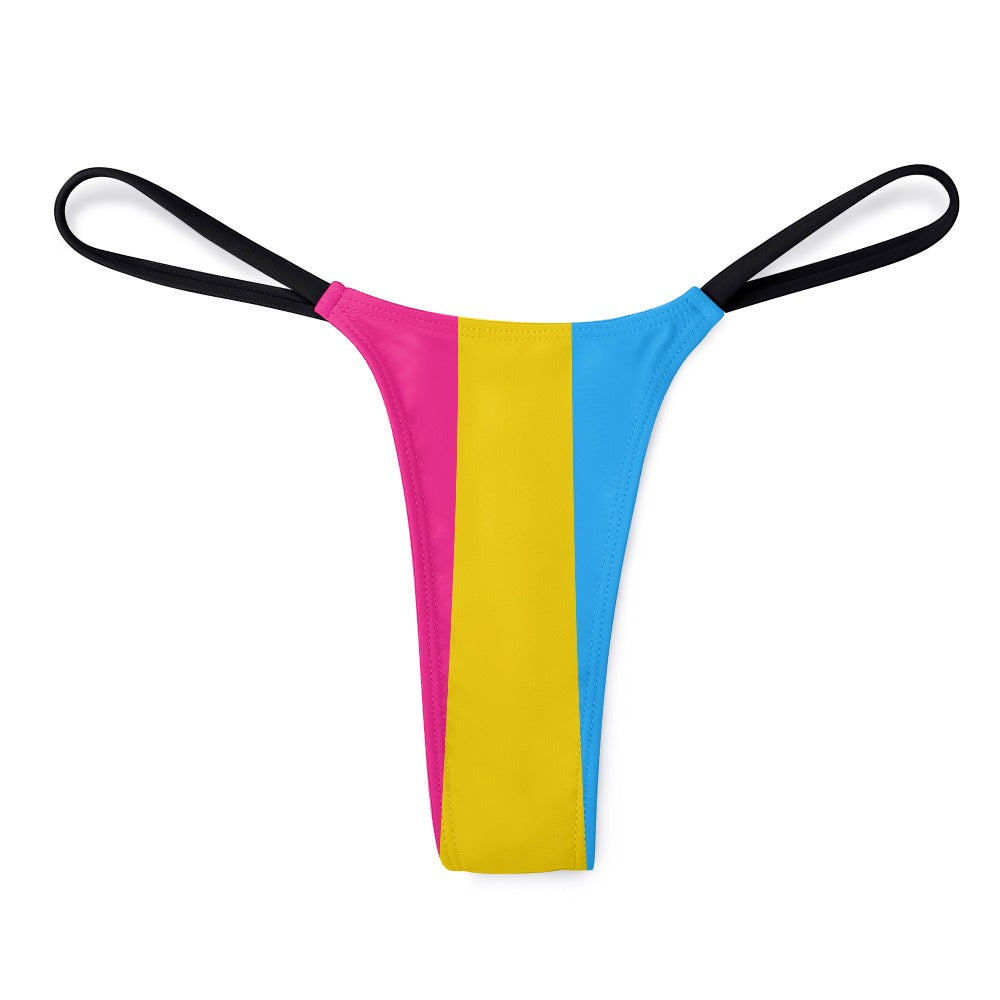Pansexual Pride Flag Thong - Alex Mac Design
