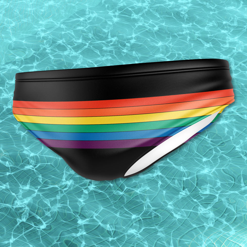 Gay Pride Rainbow Swim Briefs