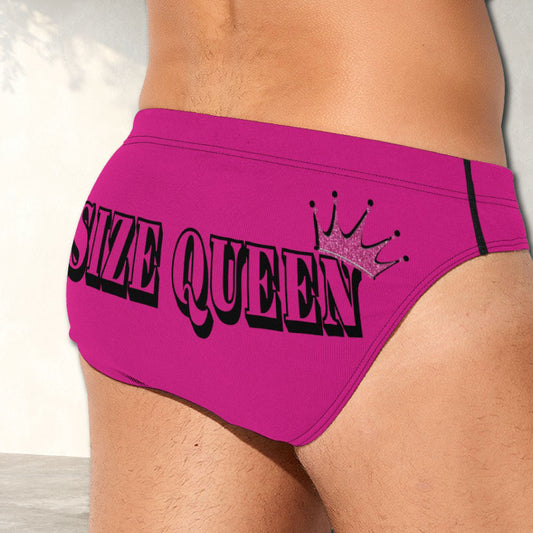 Size Queen Gay Mens Brief Underwear in Barbie Pink - Alex Mac Design